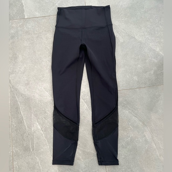 LULULEMON Fresh in Mesh tights 25 inch luxtreme mesh size 4 - Picture 3 of 10